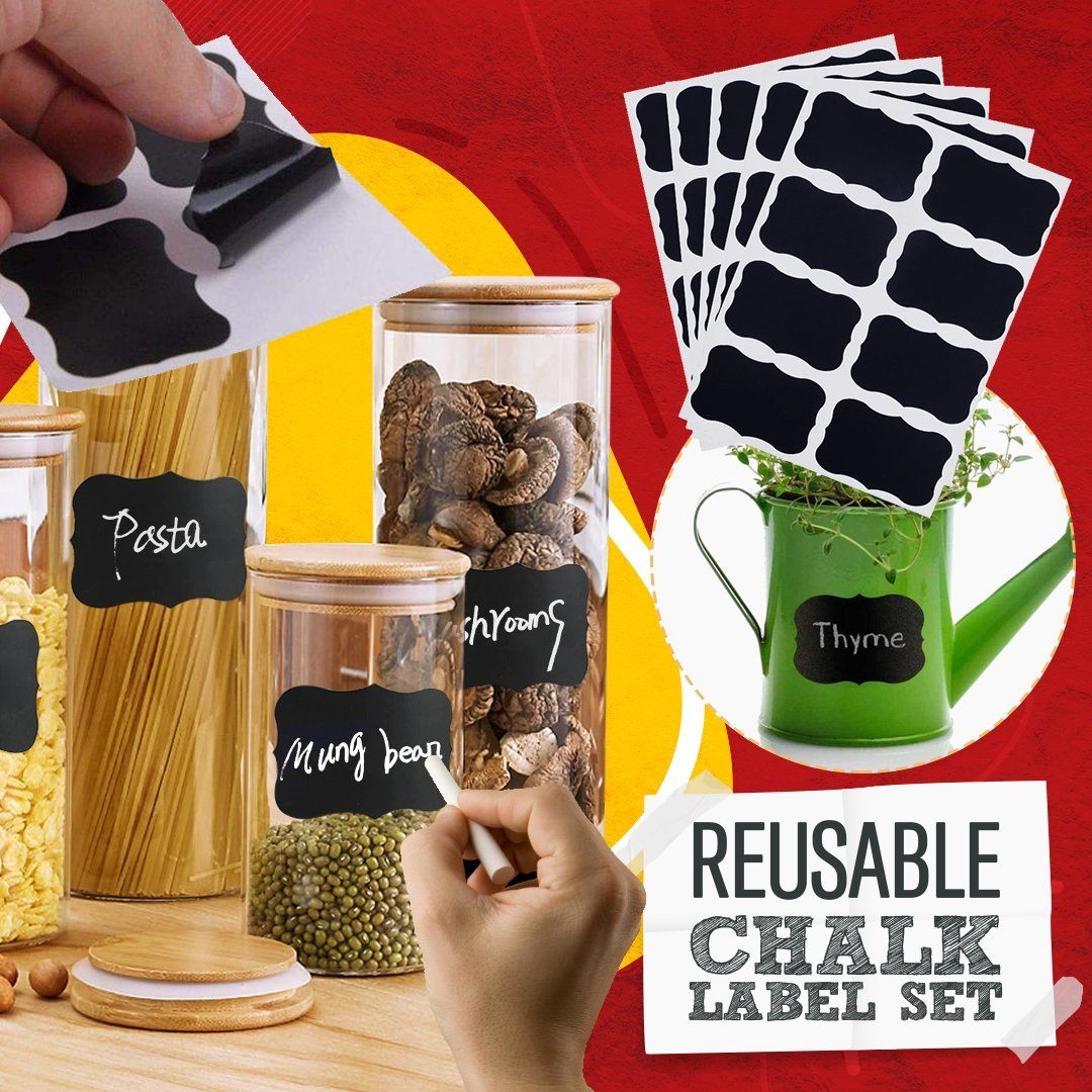 Reusable Chalk Label Set